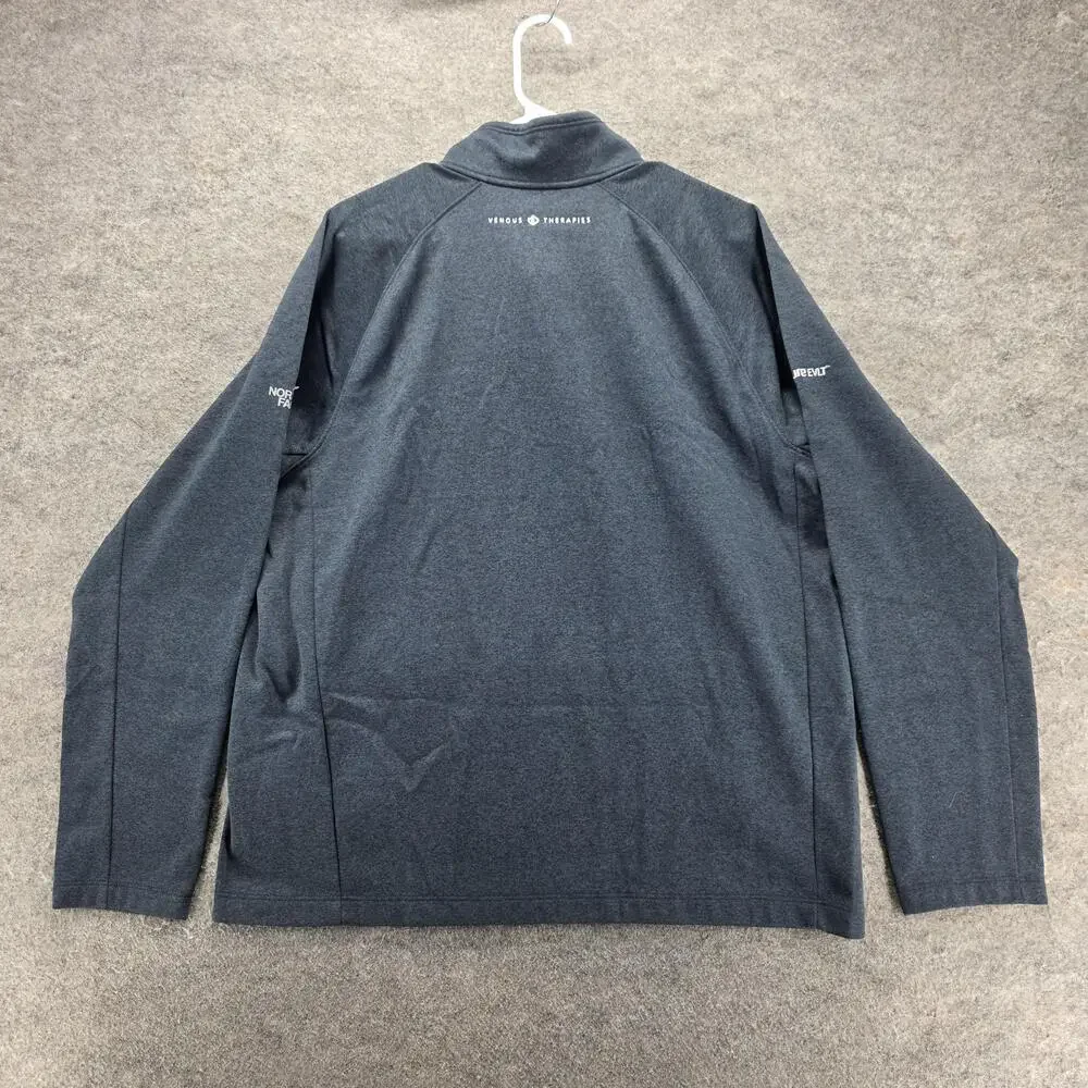 The North Face Jacket Mens XL Gray Windbreaker Full Zip Lined Pockets Logo